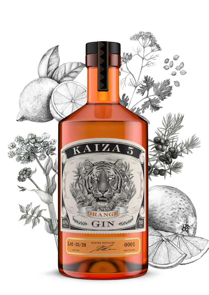 Kaiza 5 Gin 43%, ORANGE